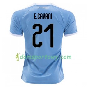 Koszulka Urugwaj Edinson Cavani 21 Domowe Koszulki Piłkarskie 2019 Copa América Krótki Rękaw
